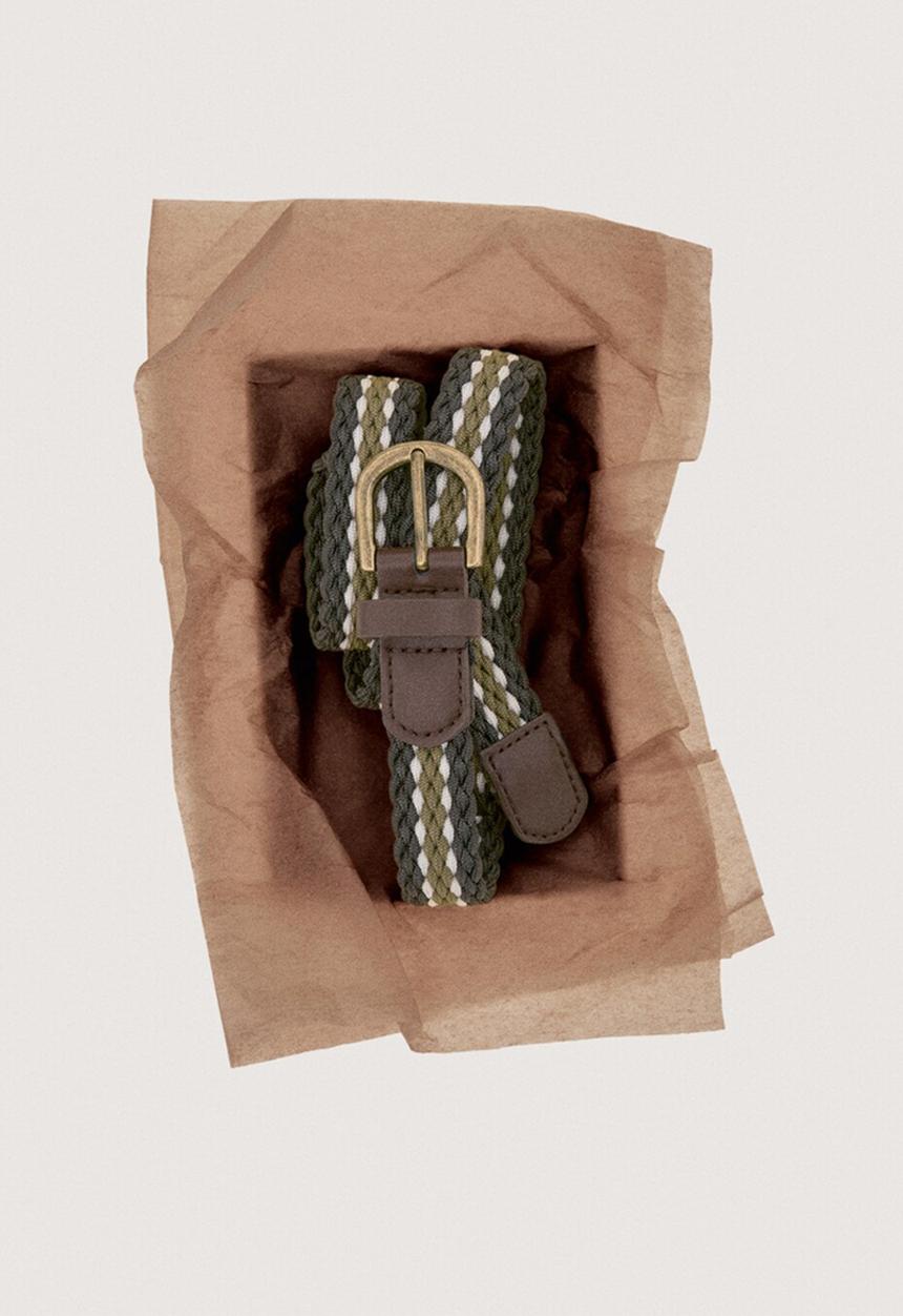 MANGO - Cinturón - Khaki