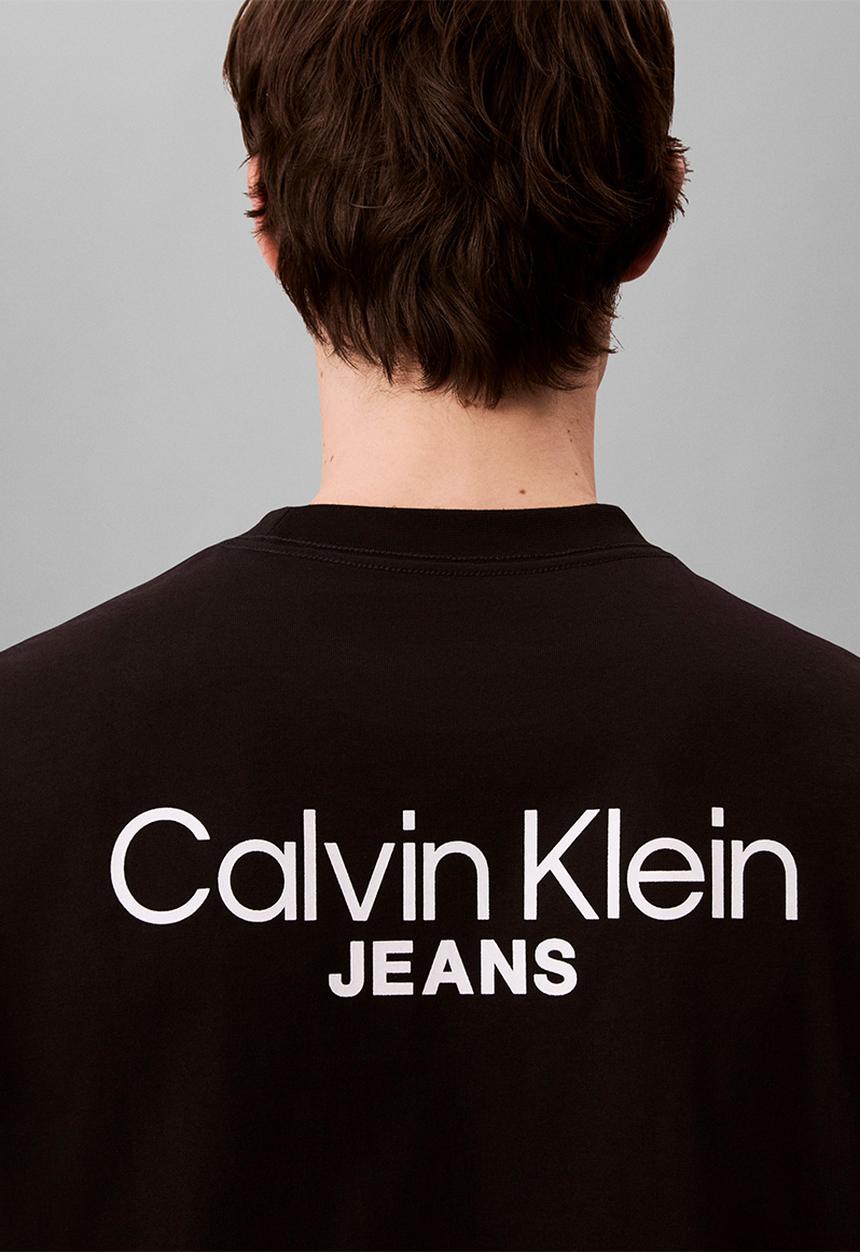 Calvin Klein - Logo Back Print T-Shirt - Black