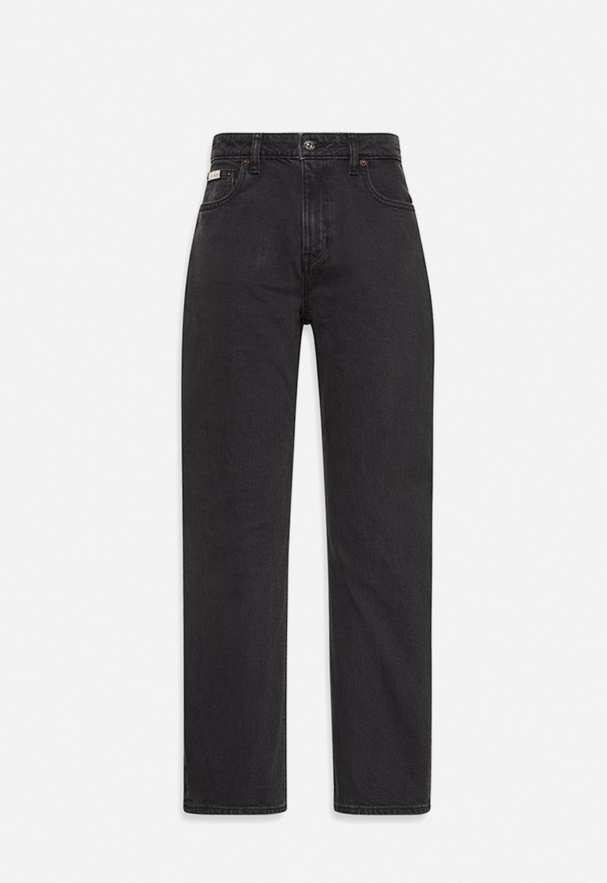 Calvin Klein - High rise straight ck essential black - ck essential black