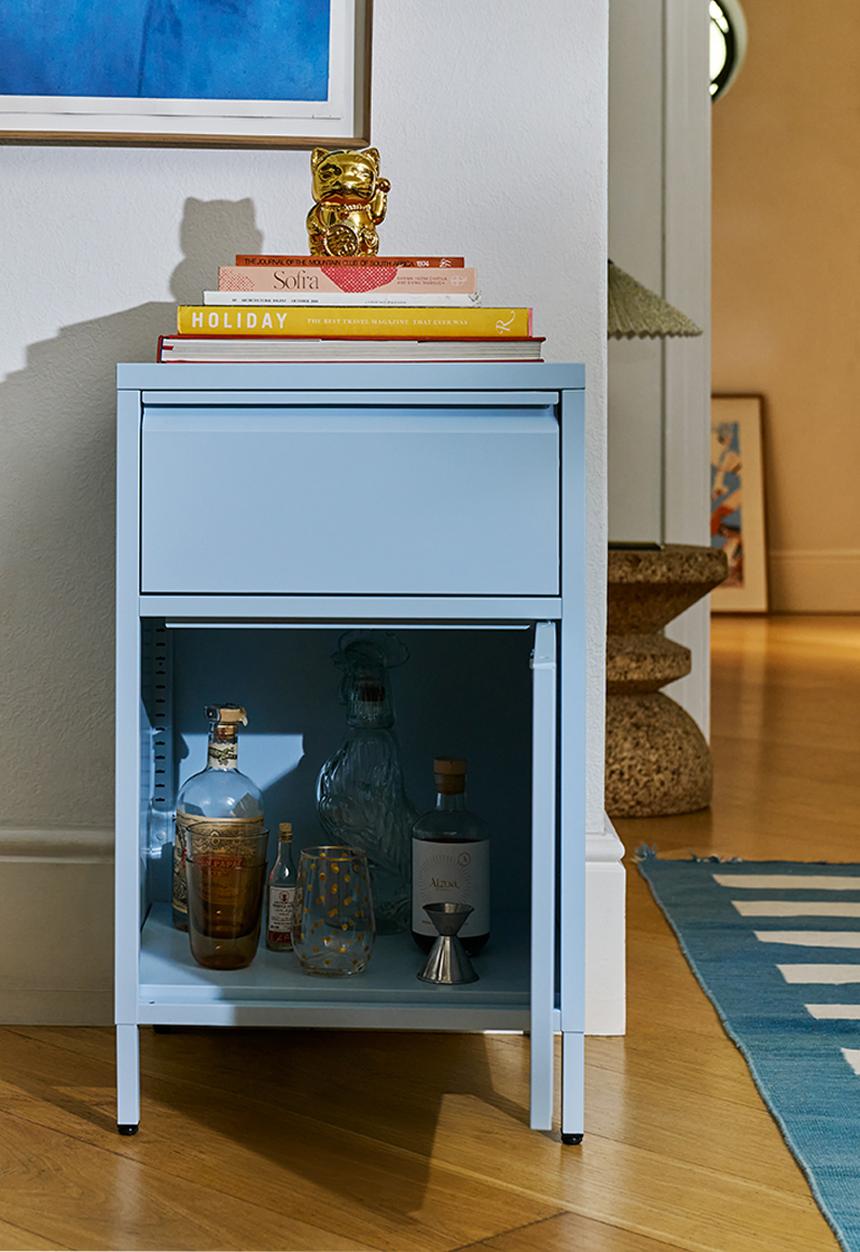 Popstrukt - Bon Bon Buddy Side Table - Salt Blue