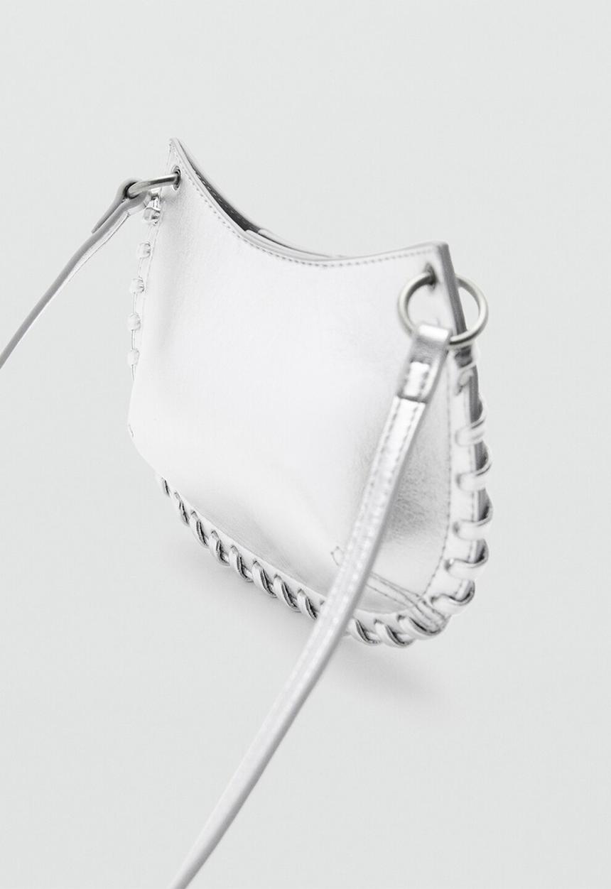 MANGO - Mini Bag SILVER  -  Silver