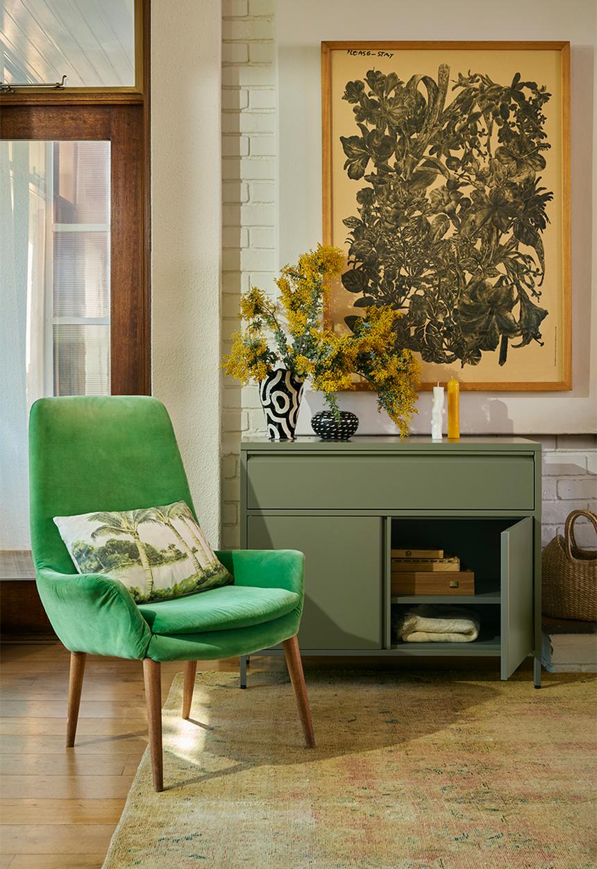 Popstrukt - Bon Bon Buddy Sideboard - Moss Grey