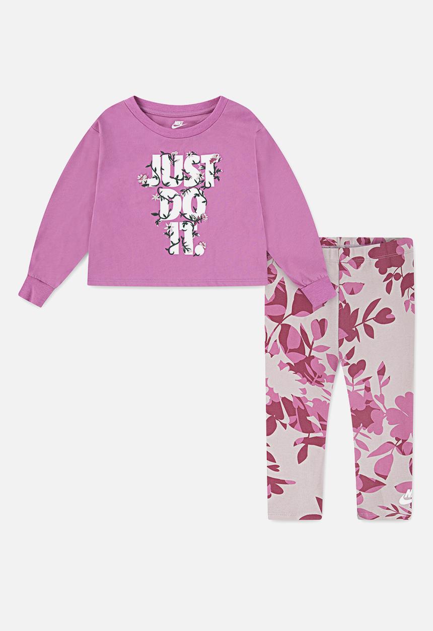 Nike - Nike printed club legging set - platinum violet