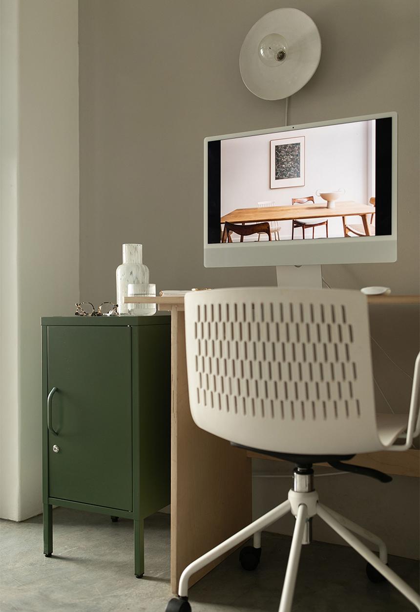 Popstrukt - Sugar cube side table - dark olive