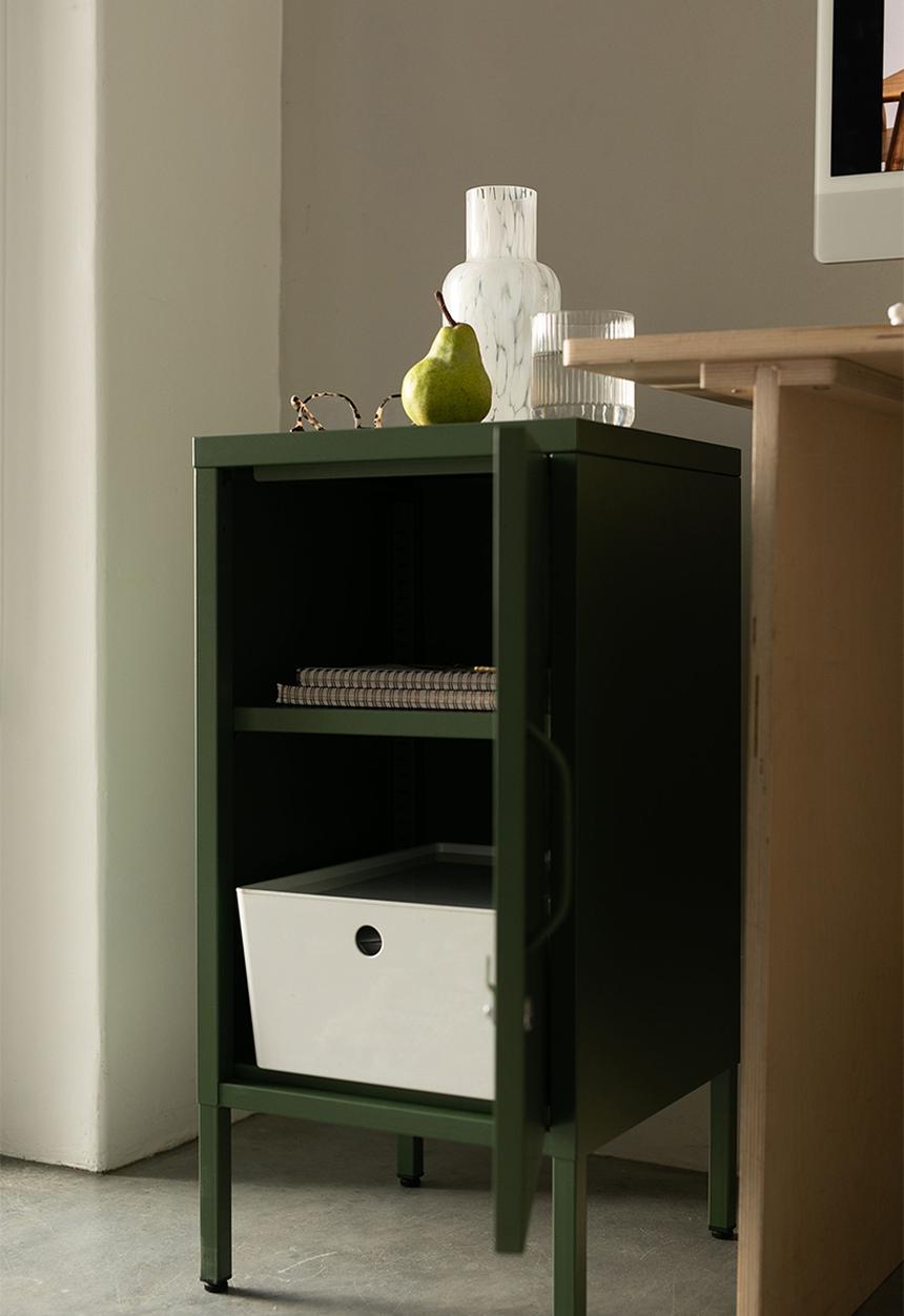 Popstrukt - Sugar cube side table - dark olive