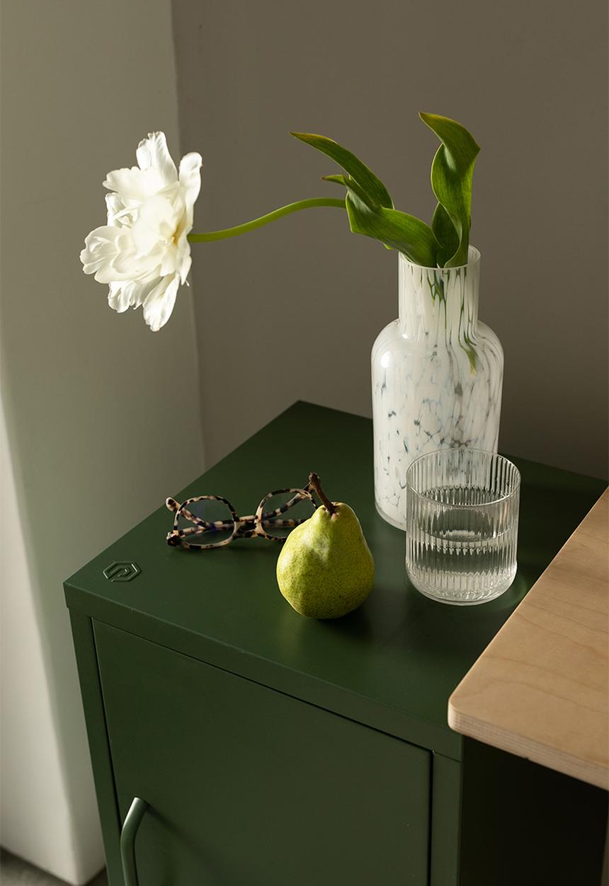 Popstrukt - Sugar cube side table - dark olive