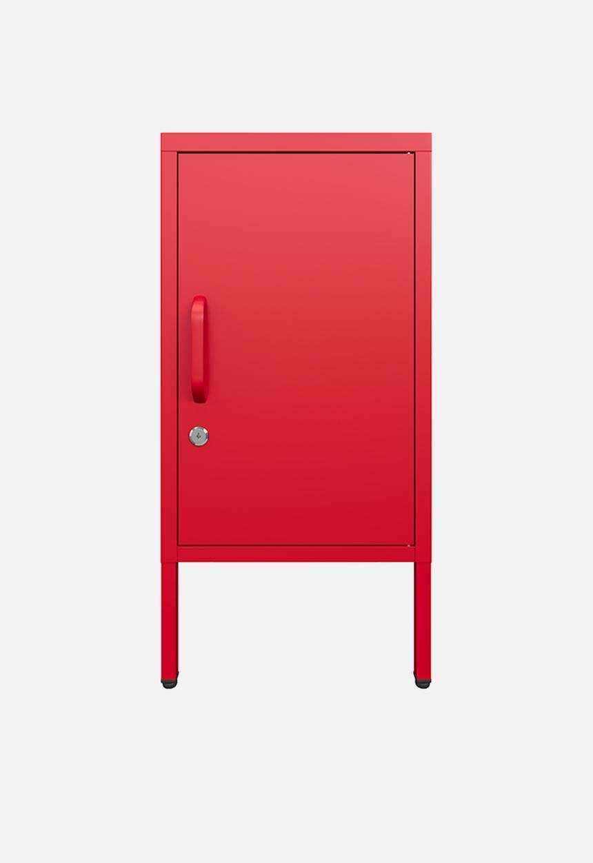 Popstrukt - Sugar cube side table - red polka