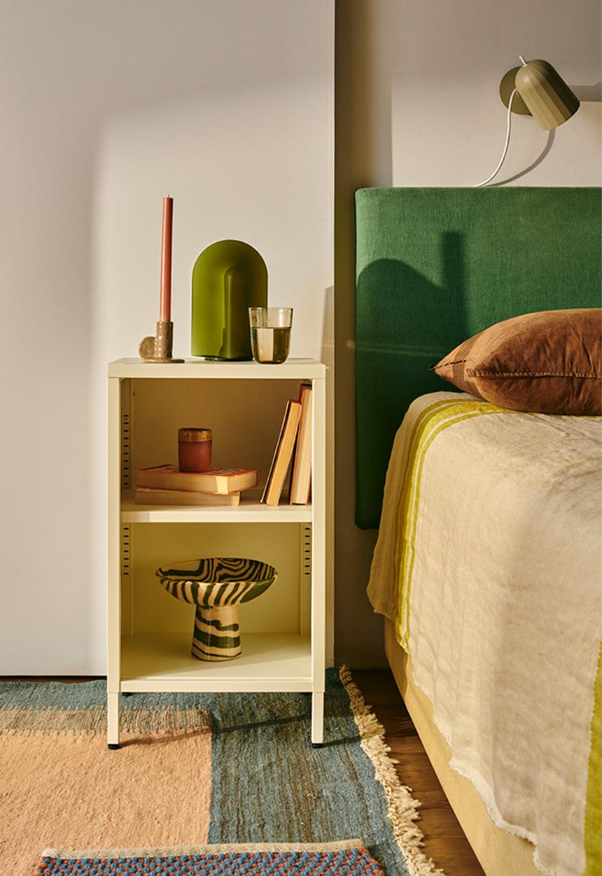 Popstrukt - Wafer Side Table - Soft White Sand