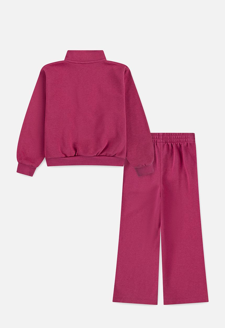 Nike - Nike wide leg club fleece set - sweet beet