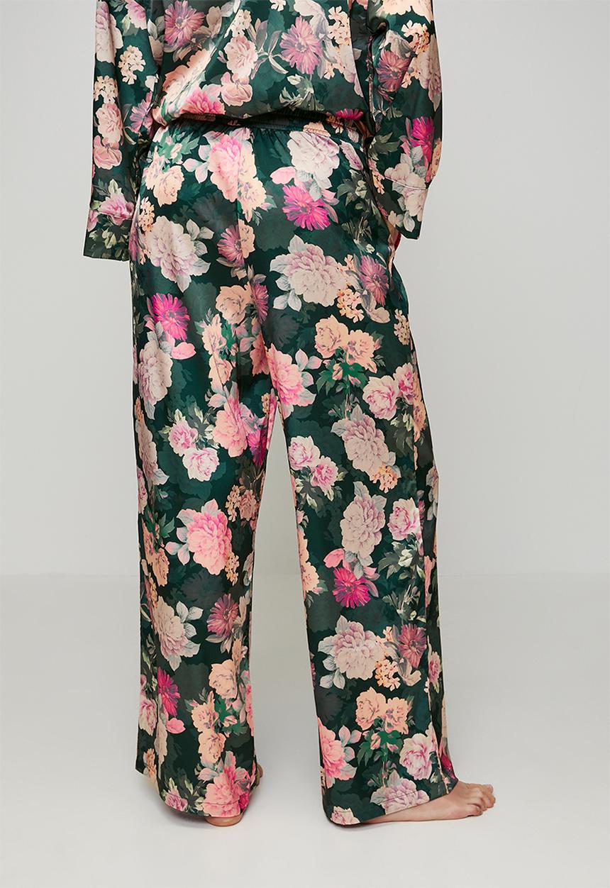 DORINA - Jade trousers - green print
