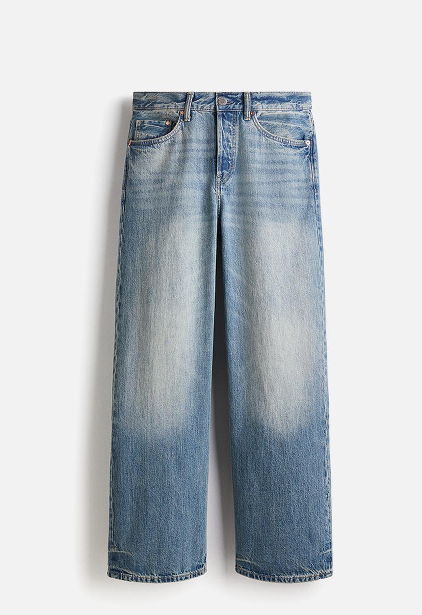 H&M - Loose straight jeans - denim blue