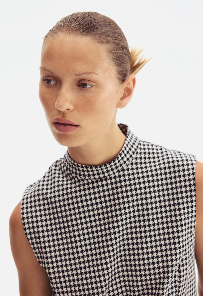 H&M - Shift dress - black dogtooth pattern