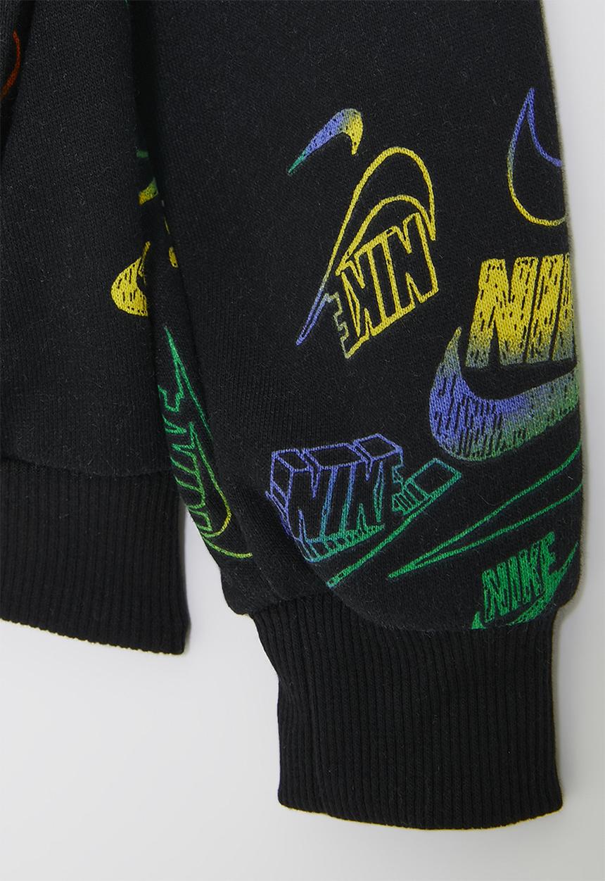 Nike - Nike all-over print reveal hoodie - black