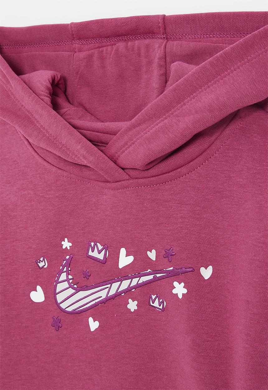 Nike - Nike essentials fleece hoodie - sweet beet
