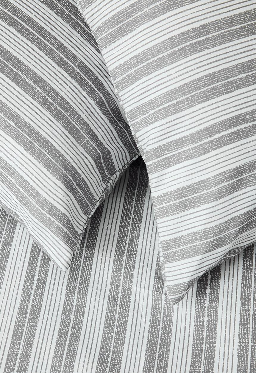 Sixth Floor - Novar Stripe Super Soft Duvet Cover Set Natural