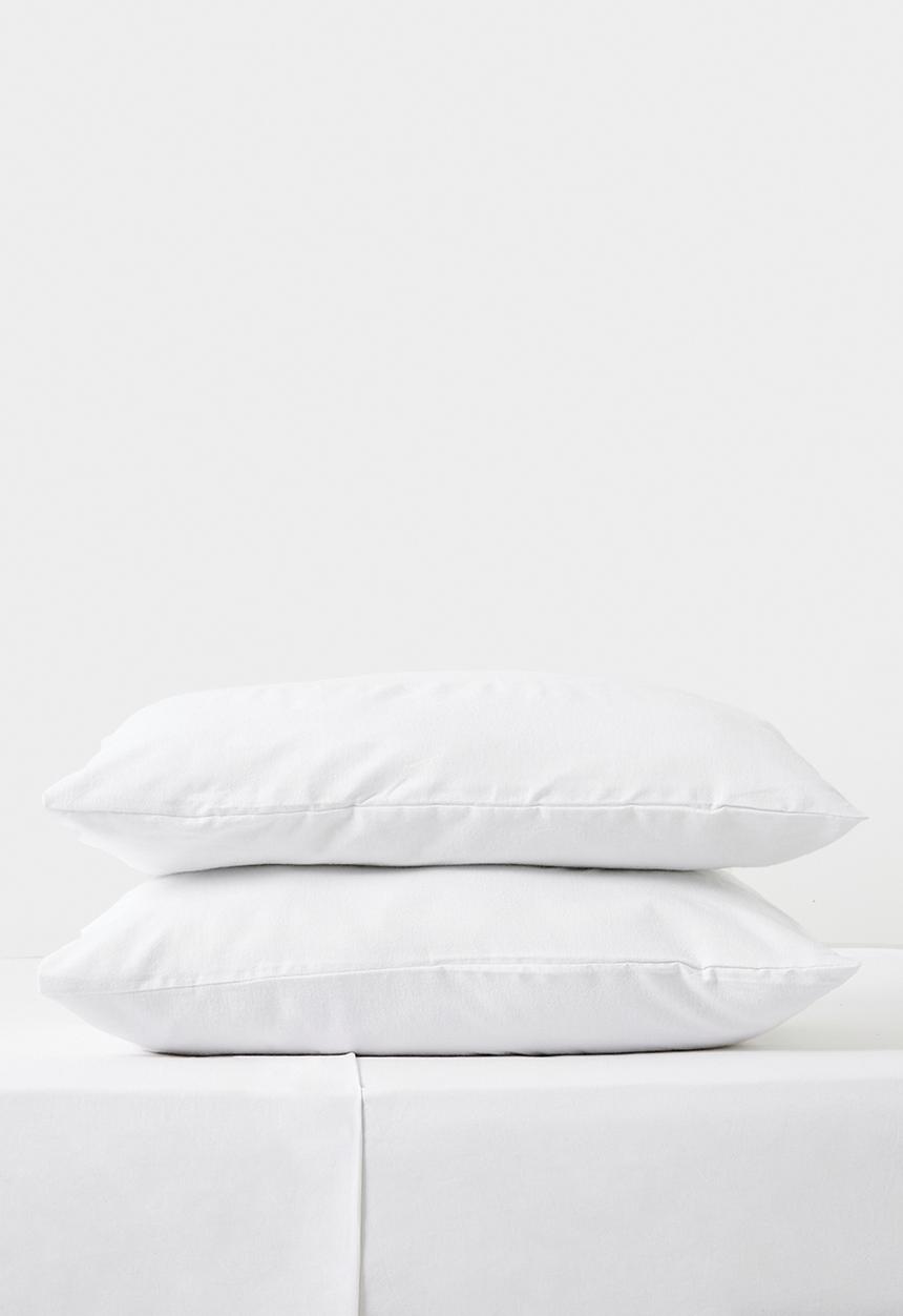 Sixth Floor - Cotton Blend Brushed Winter 2pk p/case Set White