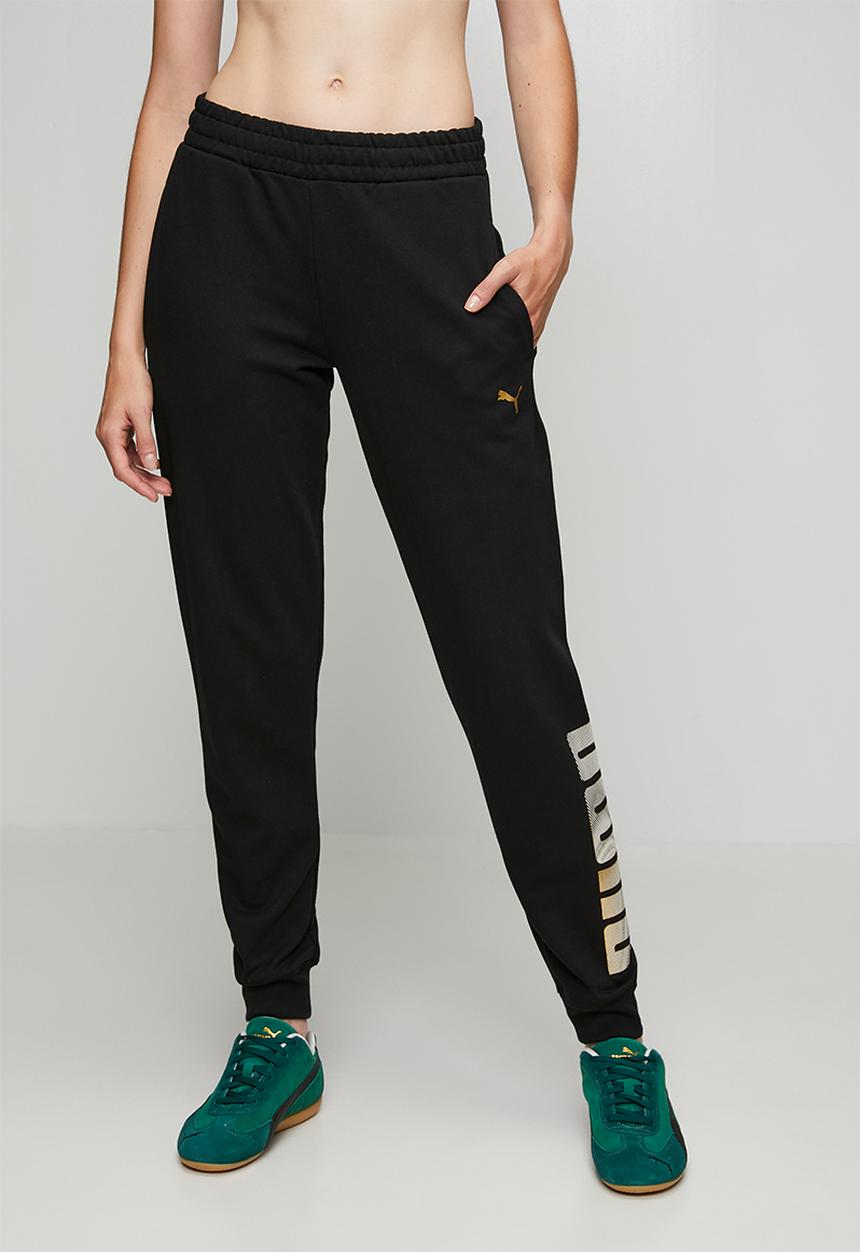 PUMA - Ess Logo Lab Metallic Sweatpants Tr Cl W - Puma Black