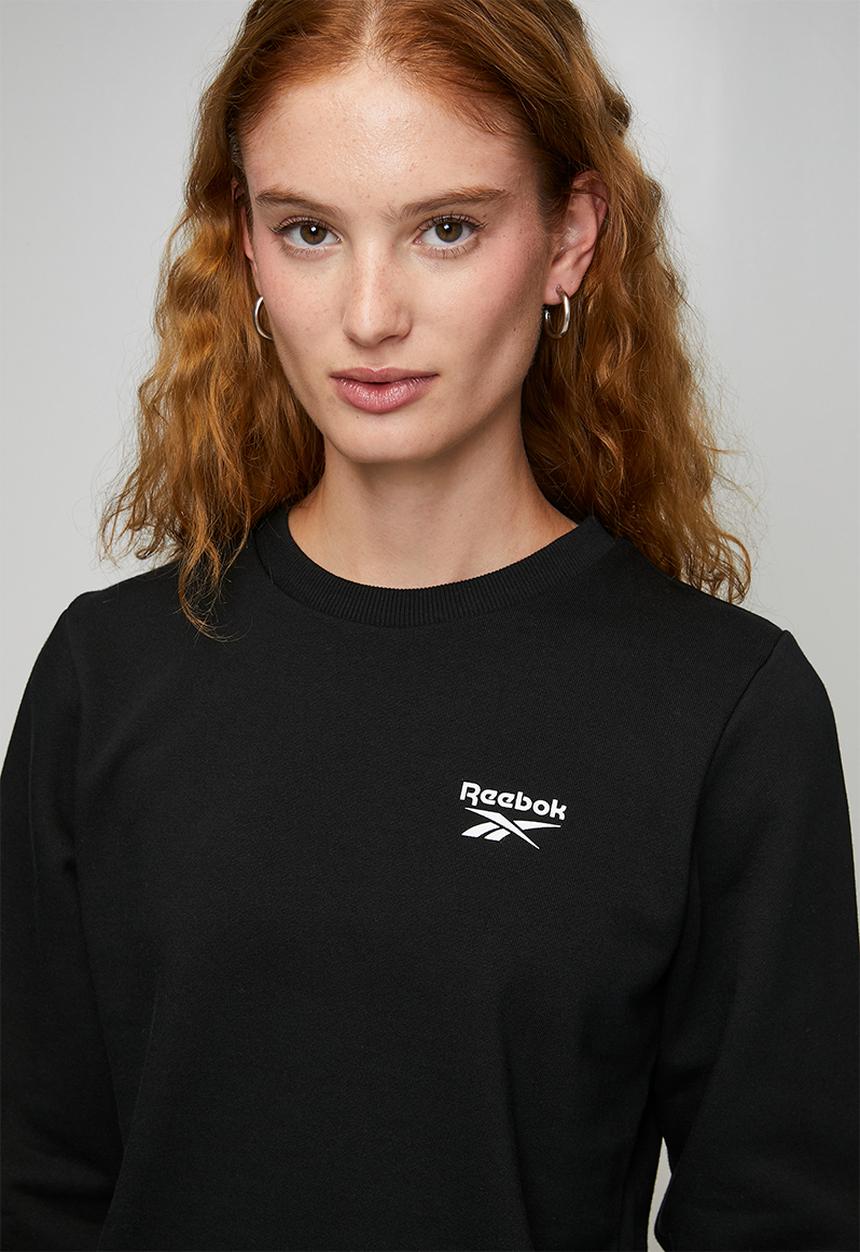 Reebok - Harper Crewneck Cropped Sweatshirt - Black