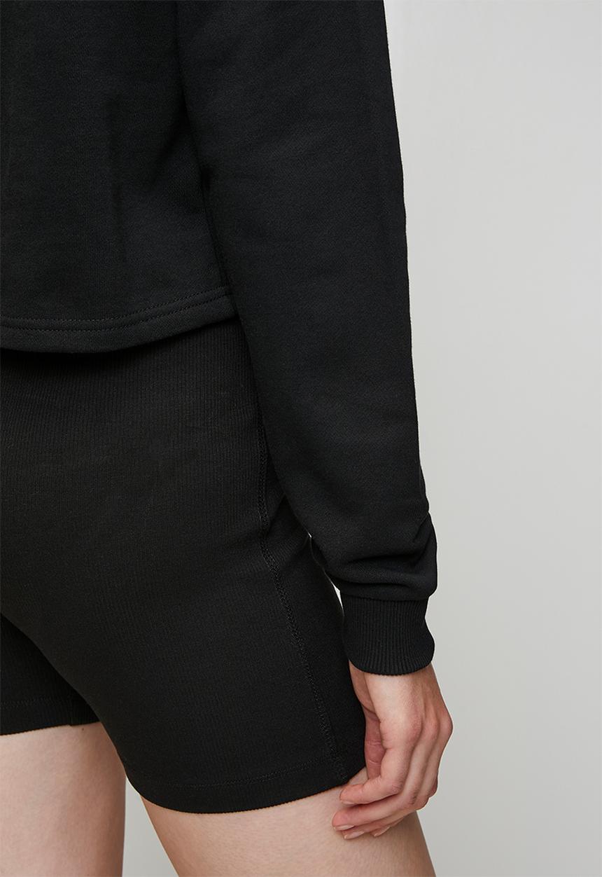 Reebok - Harper Crewneck Cropped Sweatshirt - Black