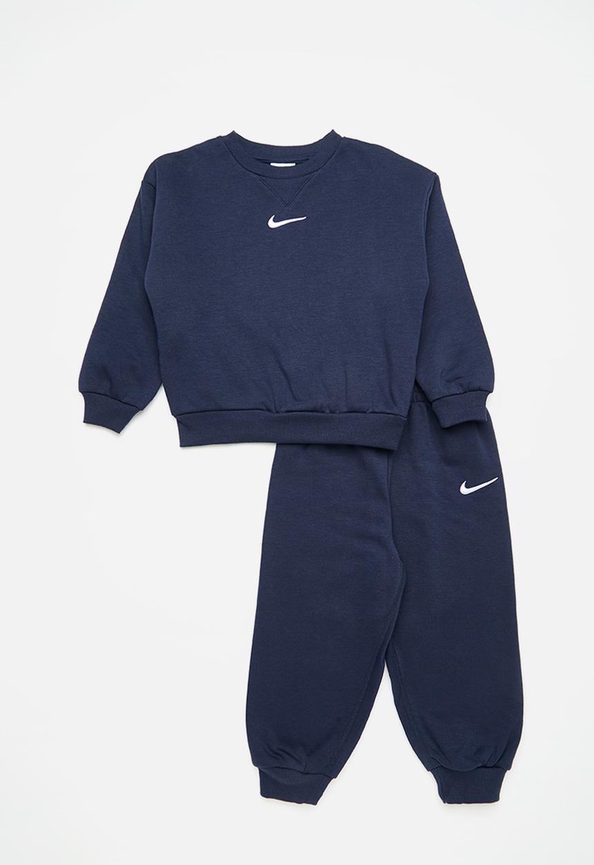 Nike - Nike essential fleece crew set - midnight navy