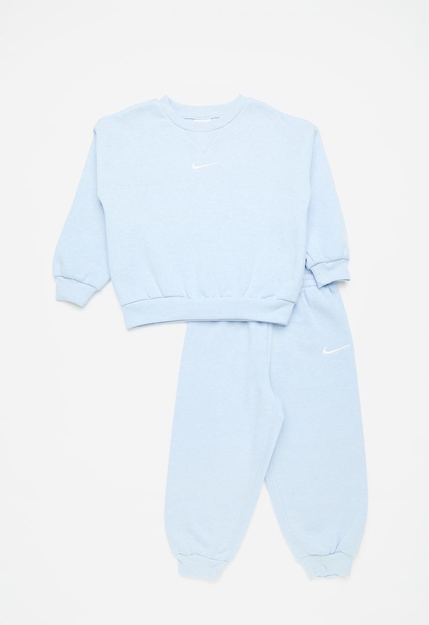 Nike - Nike essential fleece crew set - cobalt bliss heather