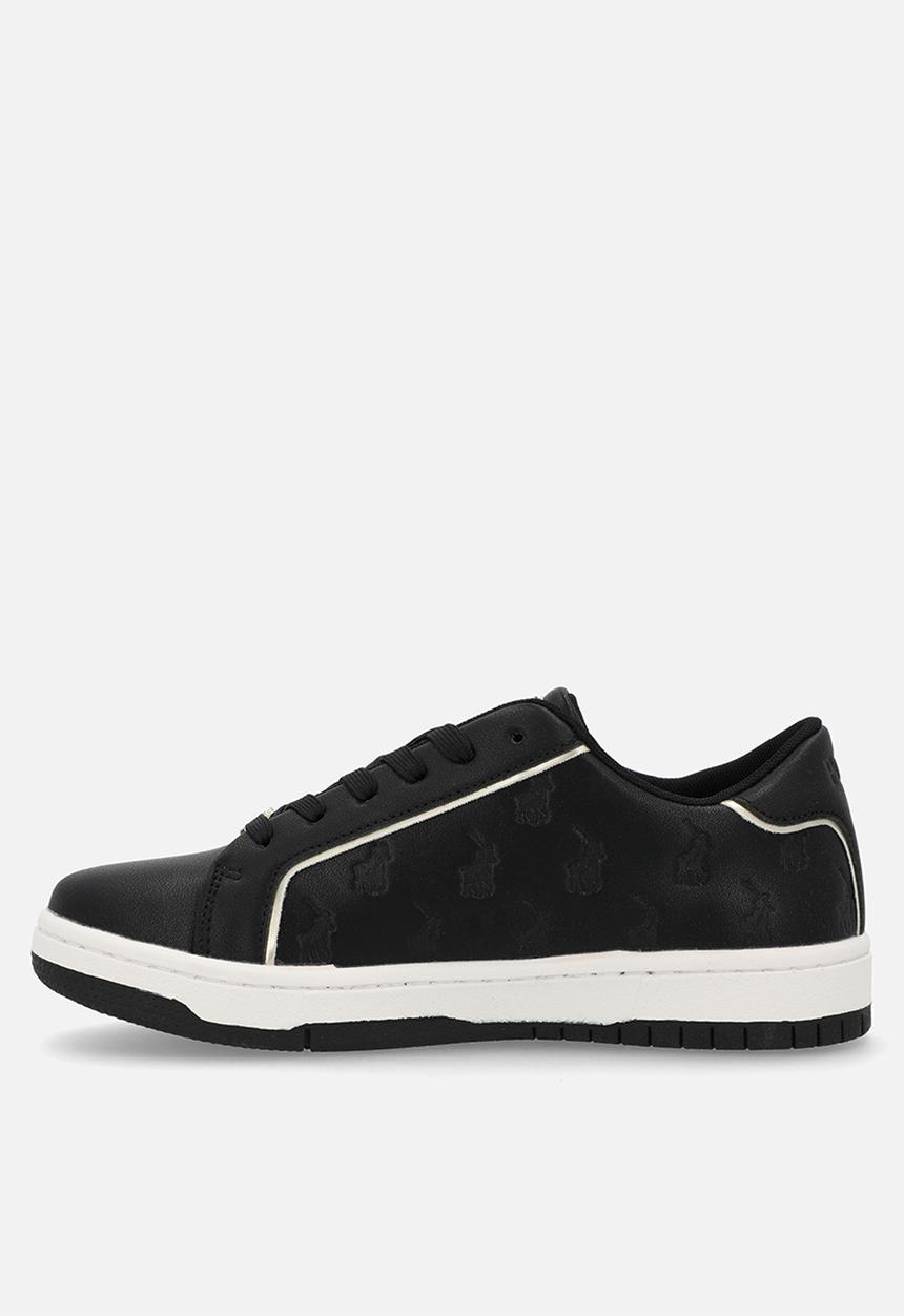 POLO - Deboss monogram sneaker - black