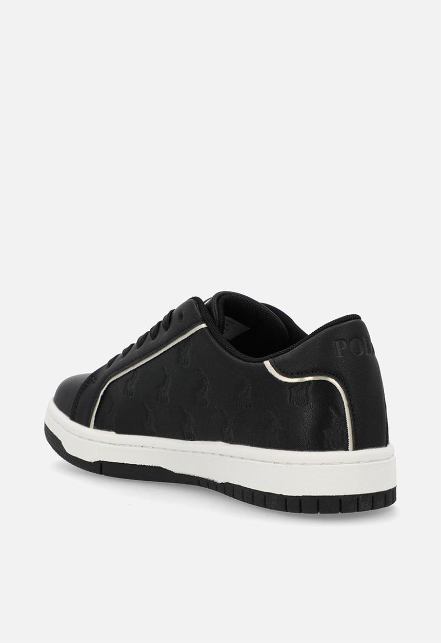POLO - Deboss monogram sneaker - black