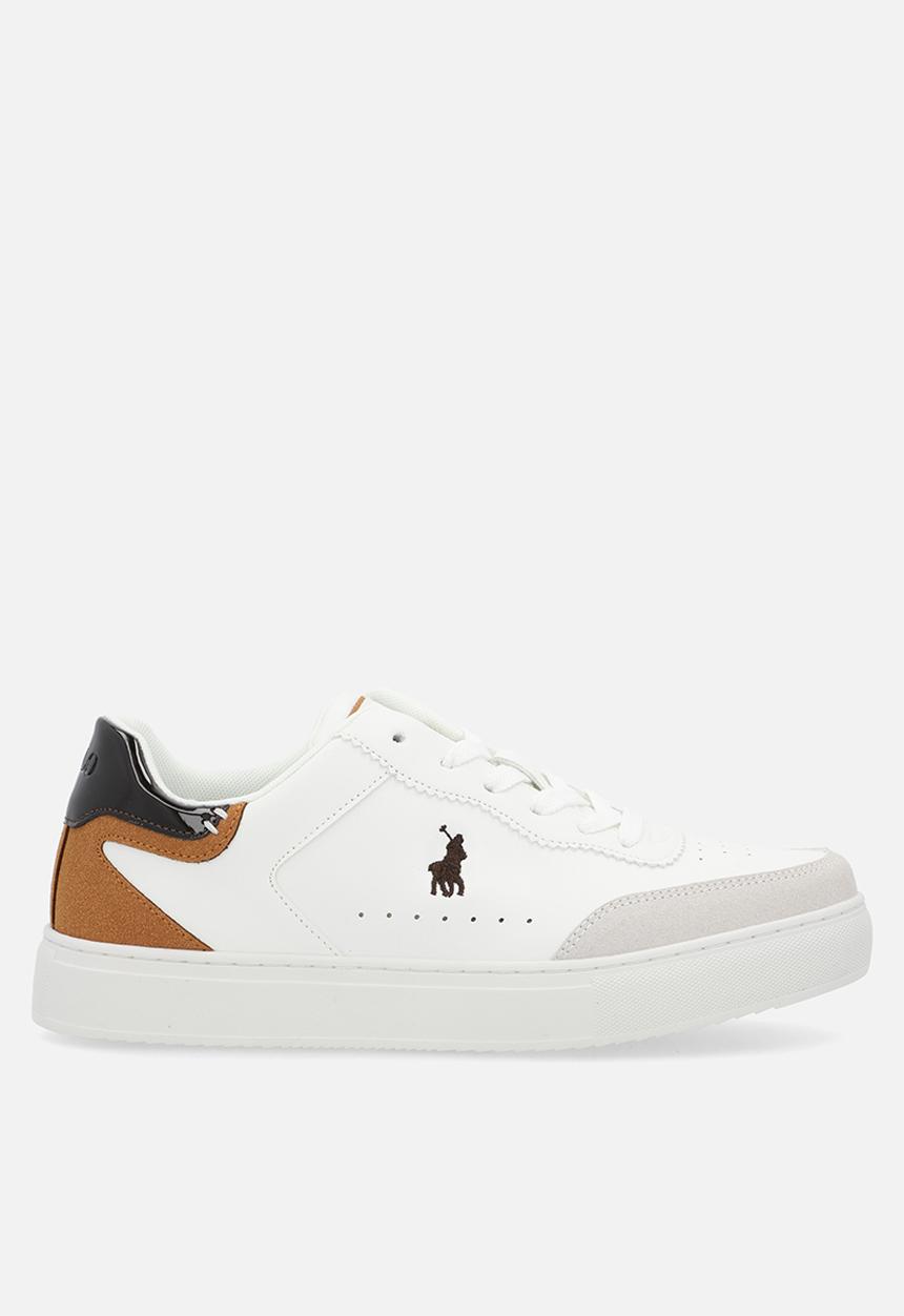POLO - Colour block court sneaker - white