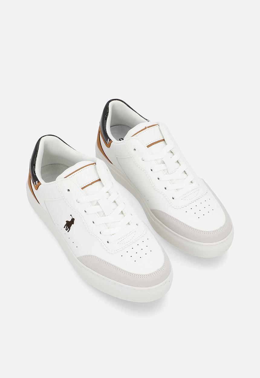 POLO - Colour block court sneaker - white