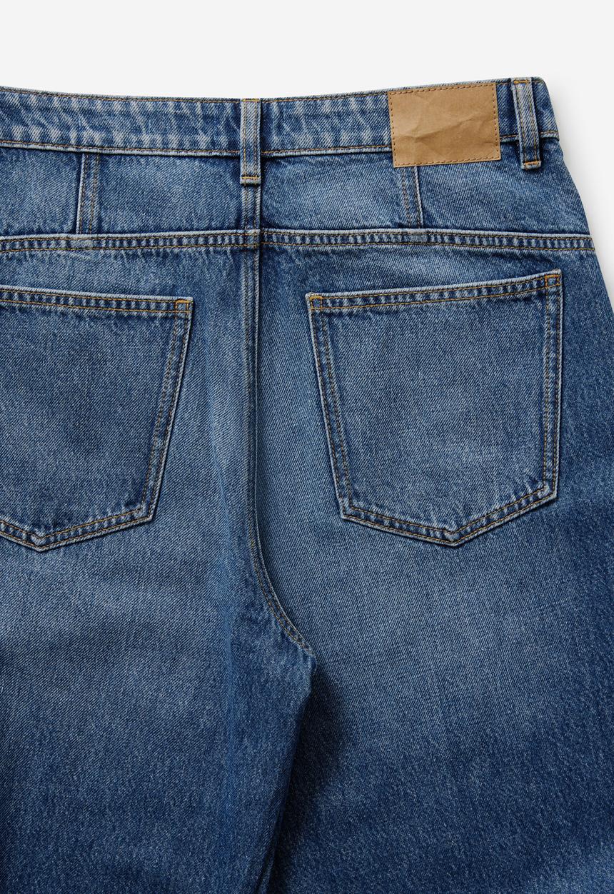 Cotton On - Barrel jean - scorpio blue seam