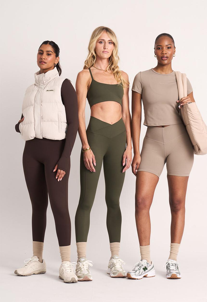 Burnt  - Contour Legging - Cashew Full 