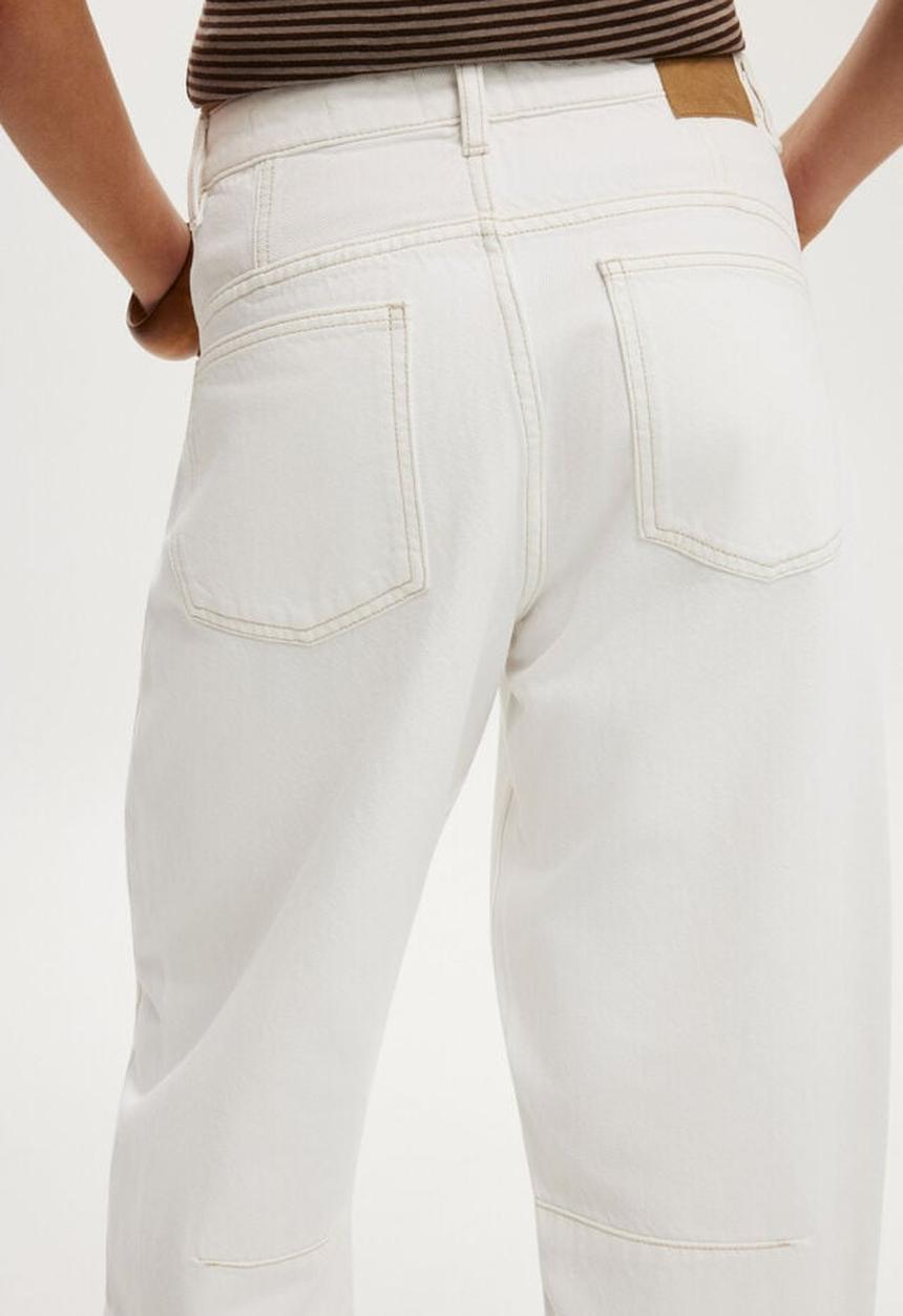 Cotton On - Barrel jean - vintage white seam