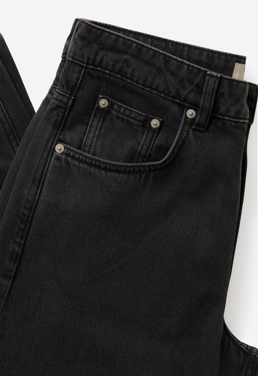 Cotton On - High rise wide jean - leo black
