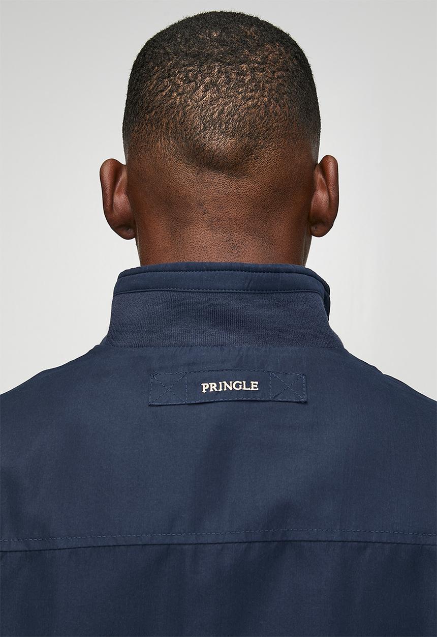 Pringle of Scotland - Larry Reversible Bomber Jacket - Navy/Stone
