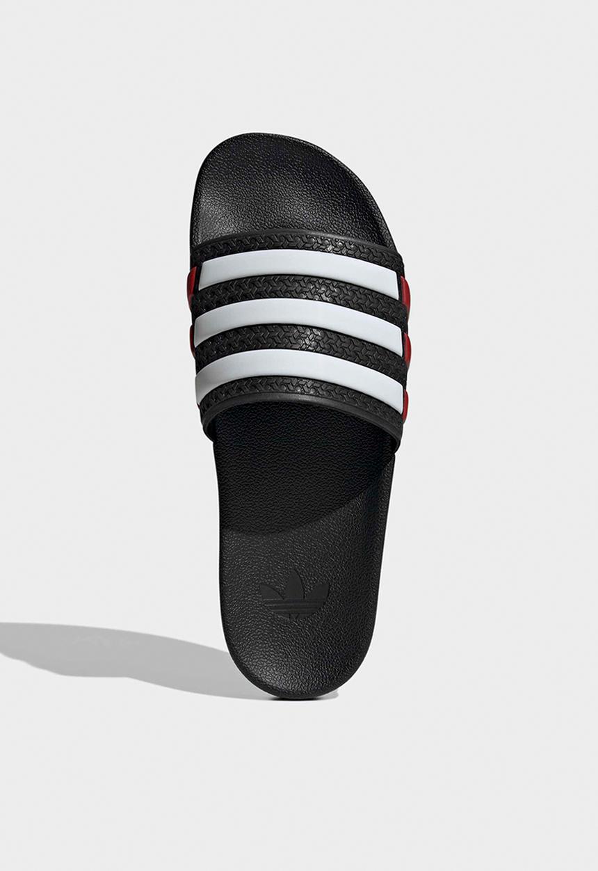adidas Originals - Adilette og cf - core black/ftwr white/better scarlet