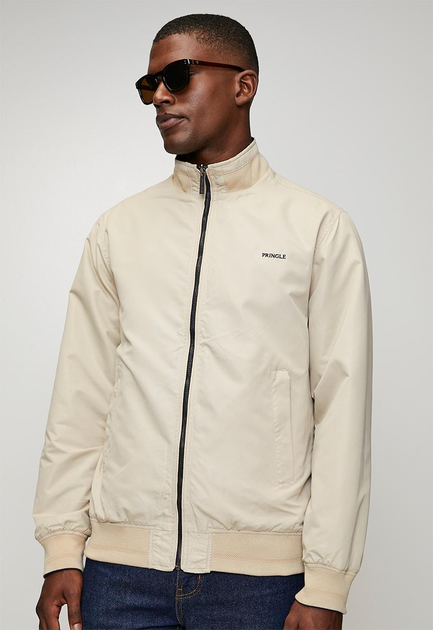 Pringle of Scotland - Larry Reversible Bomber Jacket - Navy/Stone