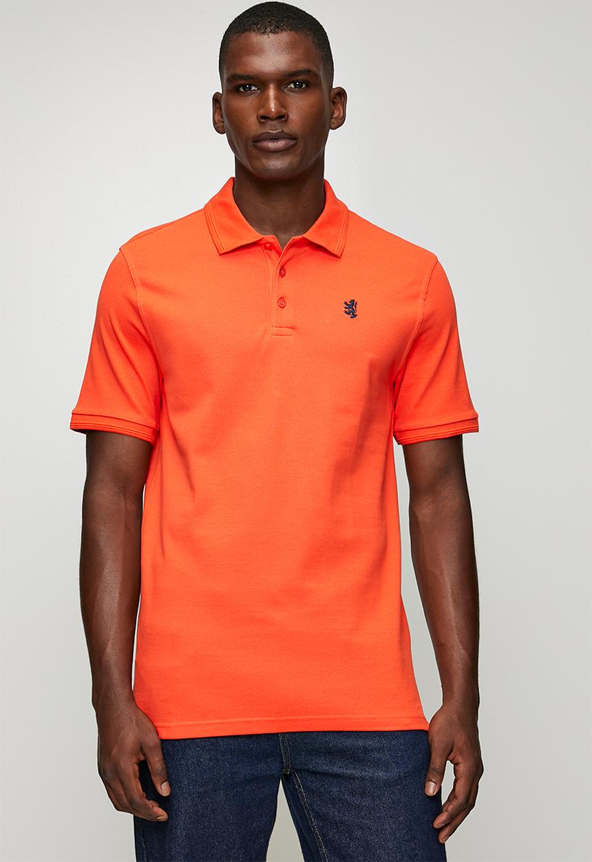 Pringle of Scotland - Austyn Pique Golfer - Orange