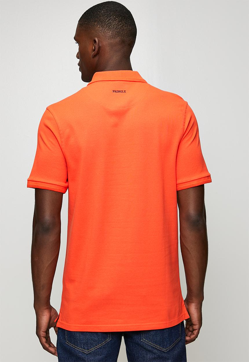 Pringle of Scotland - Austyn Pique Golfer - Orange