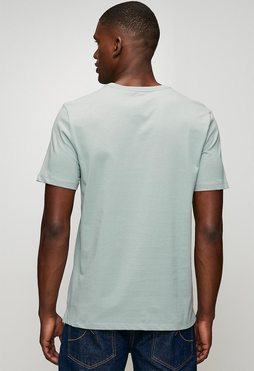 Pringle of Scotland - Gerald Embroidery Tee - Sage