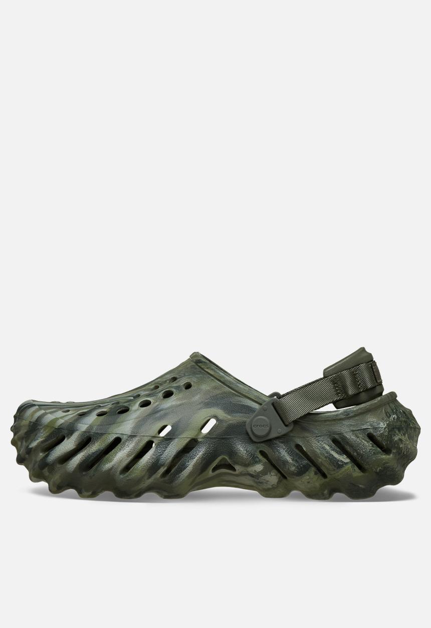 Crocs - Echo Marbled Clog - Dusty Olive/Multi