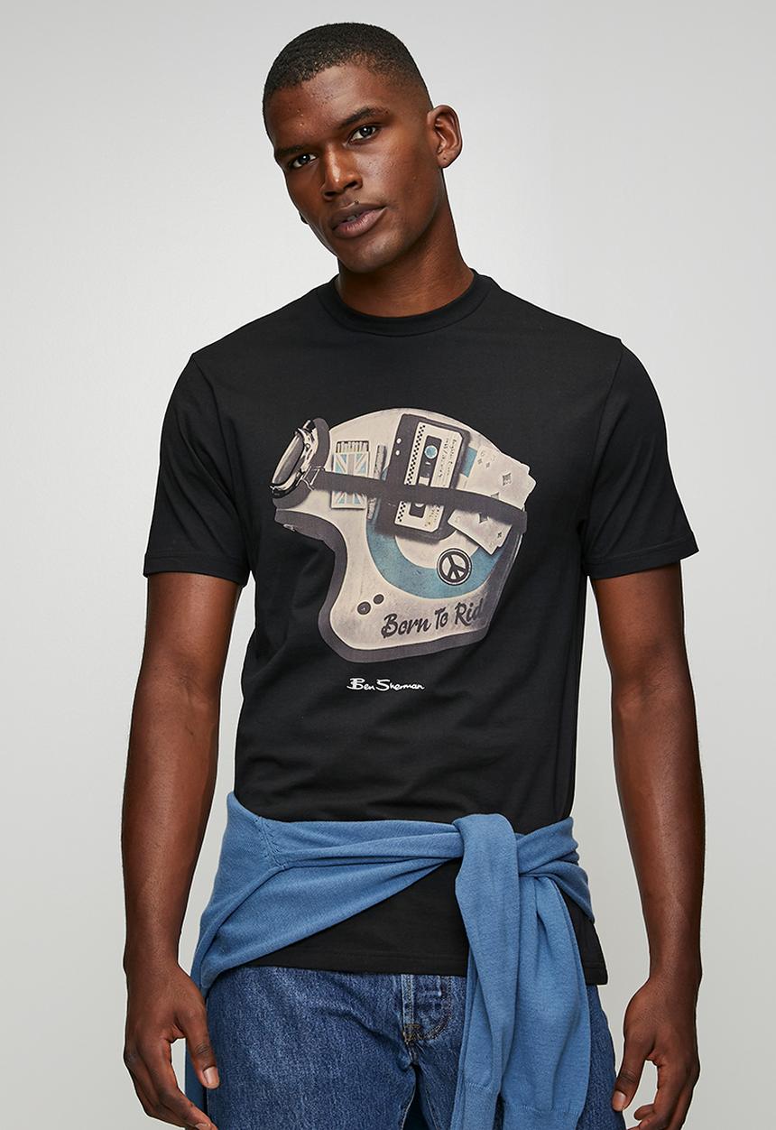 Ben Sherman - Born to Ride Tee Shirt - Black