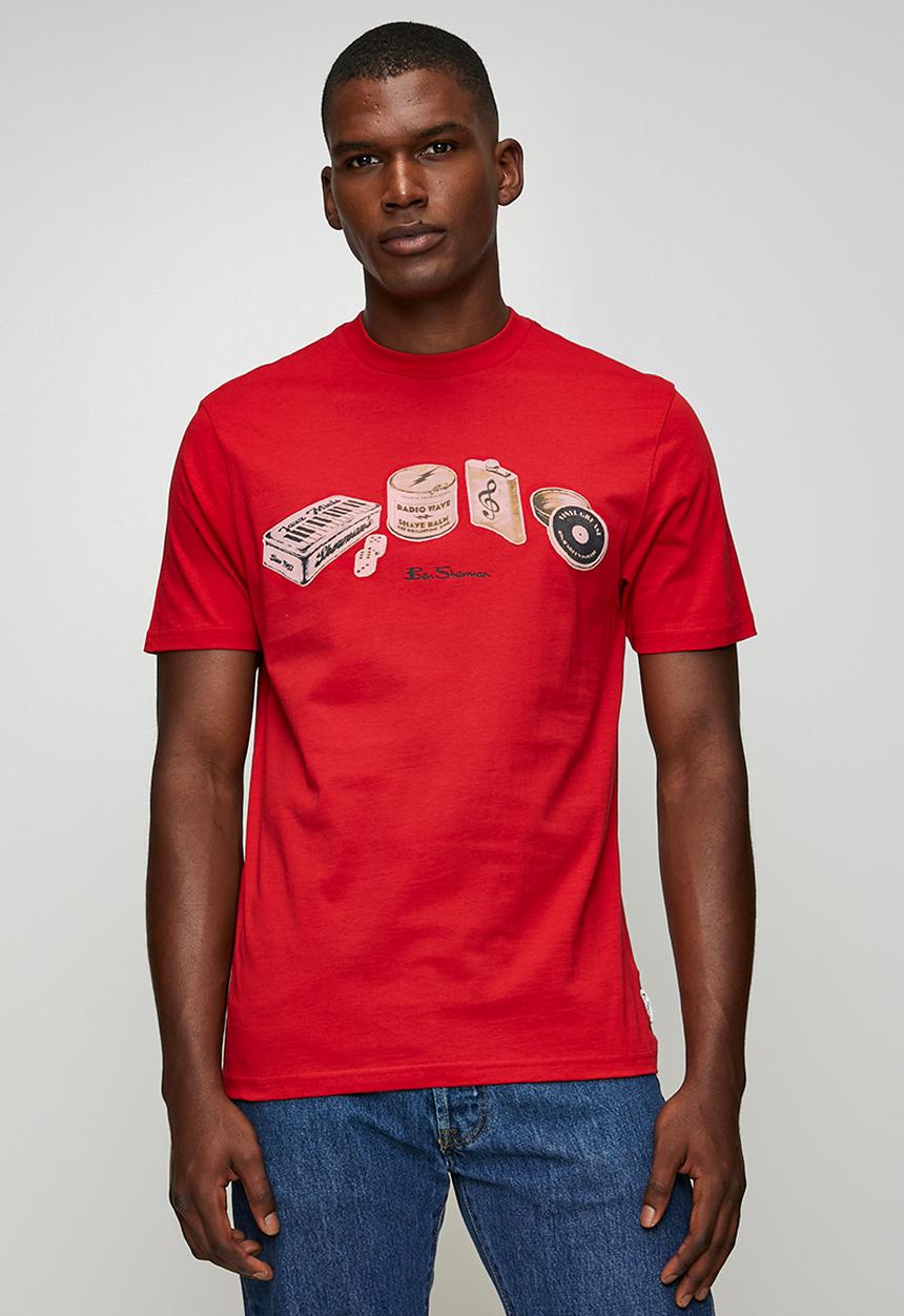 Ben Sherman - Beats & Blades Tee-shirt - Red