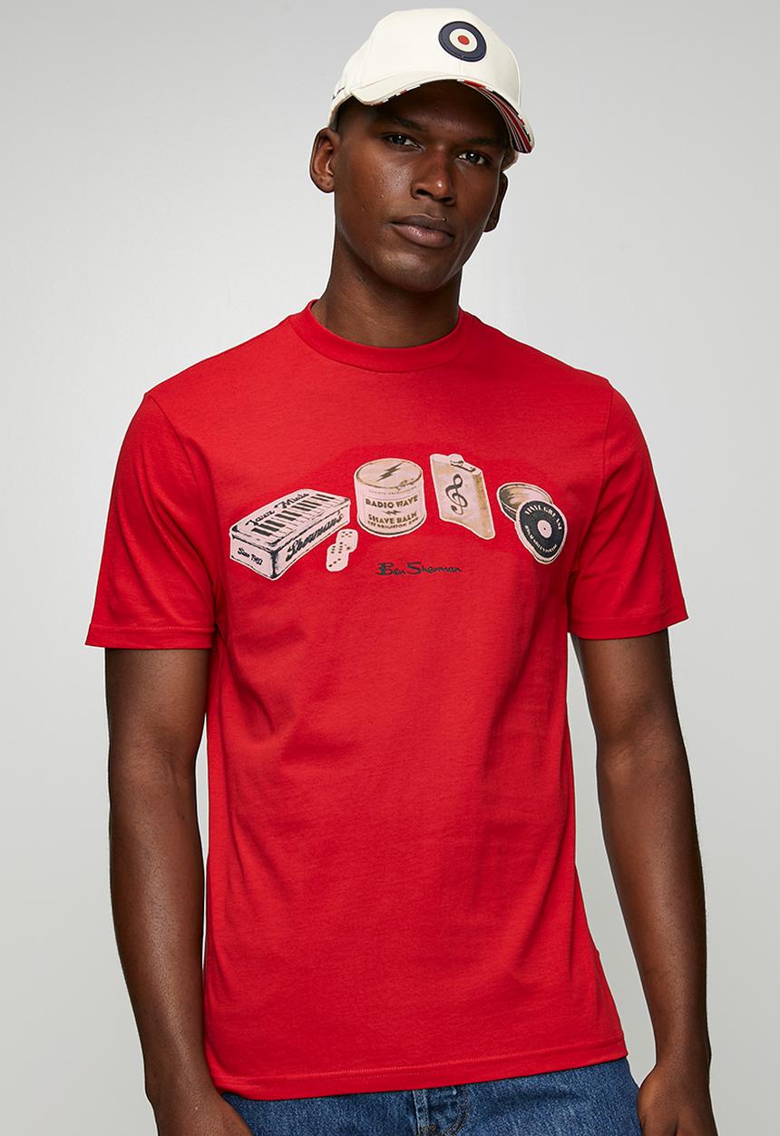 Ben Sherman - Beats & Blades Tee-shirt - Red