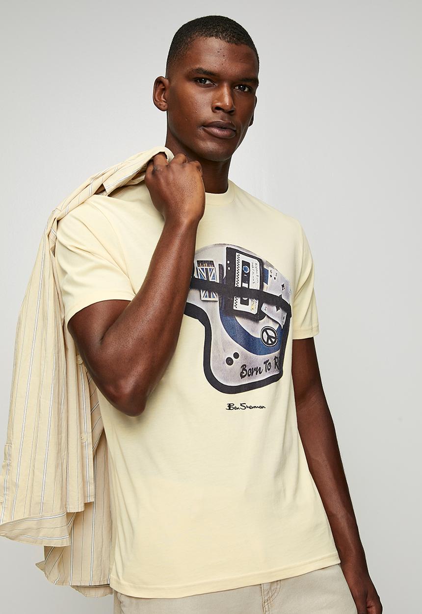 Ben Sherman - Born to Ride Tee Shirt - Wax Paper
