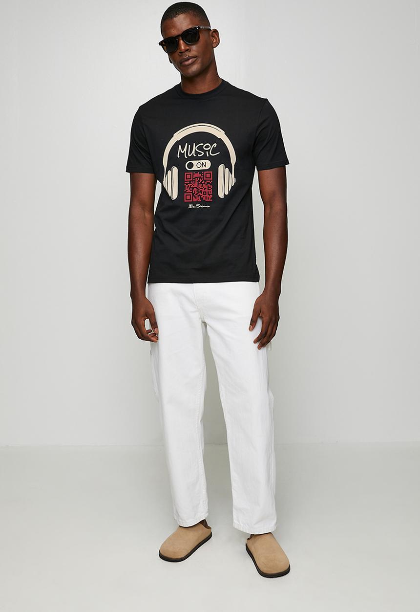 Ben Sherman - Music QR Code Tee-Shirt - Black