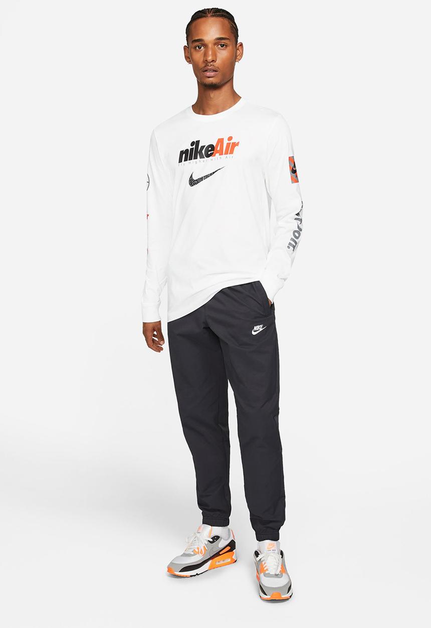 Nike - NSW Woven Unlined Cuffed Track Pants  - Black / White