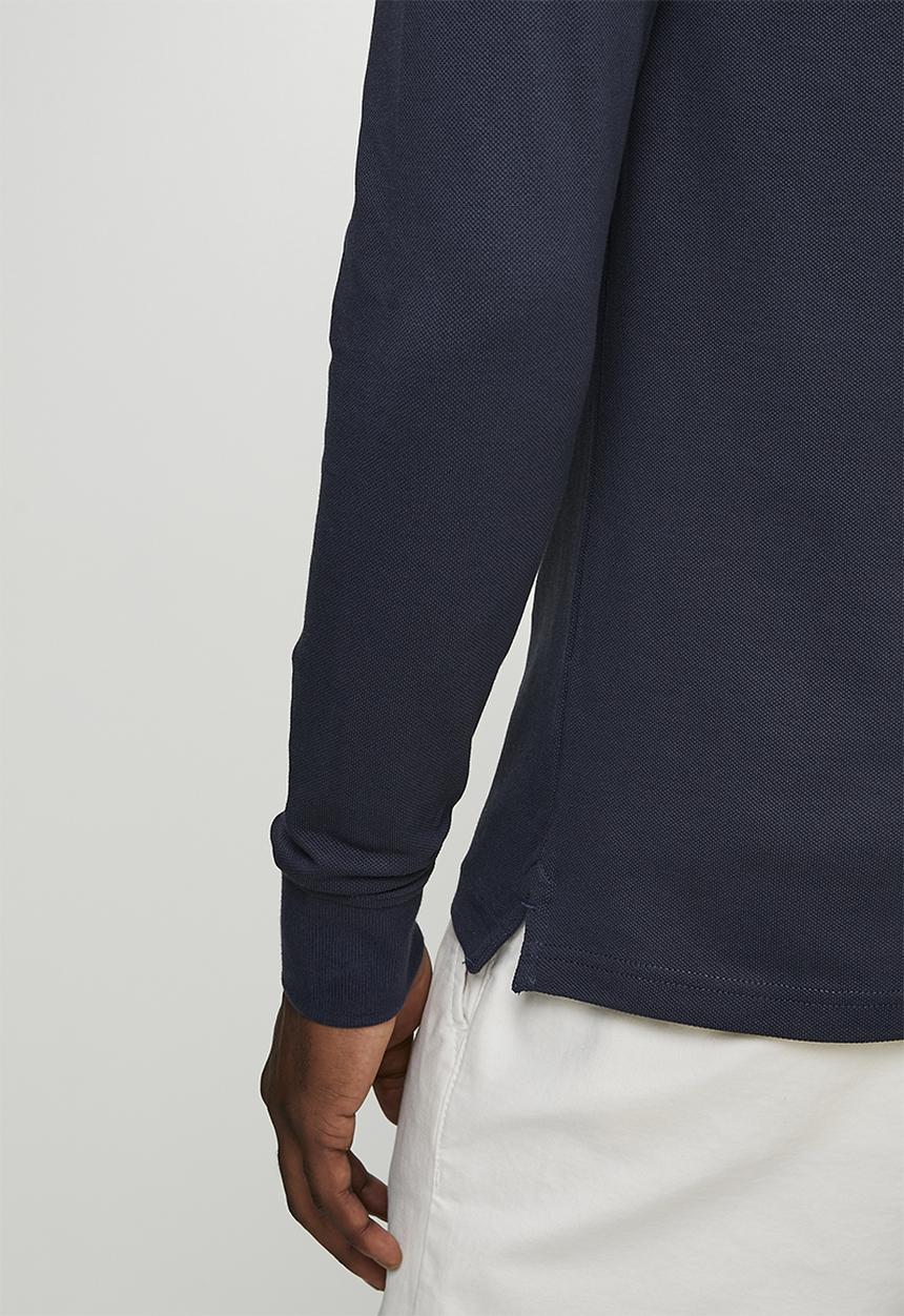 POLO - Ls Carter Essential Pique Ls Golfer - Navy