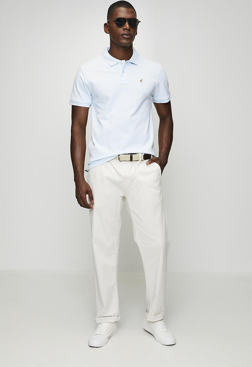 POLO - Carter Essential Pique Ss Golfer - Light Blue
