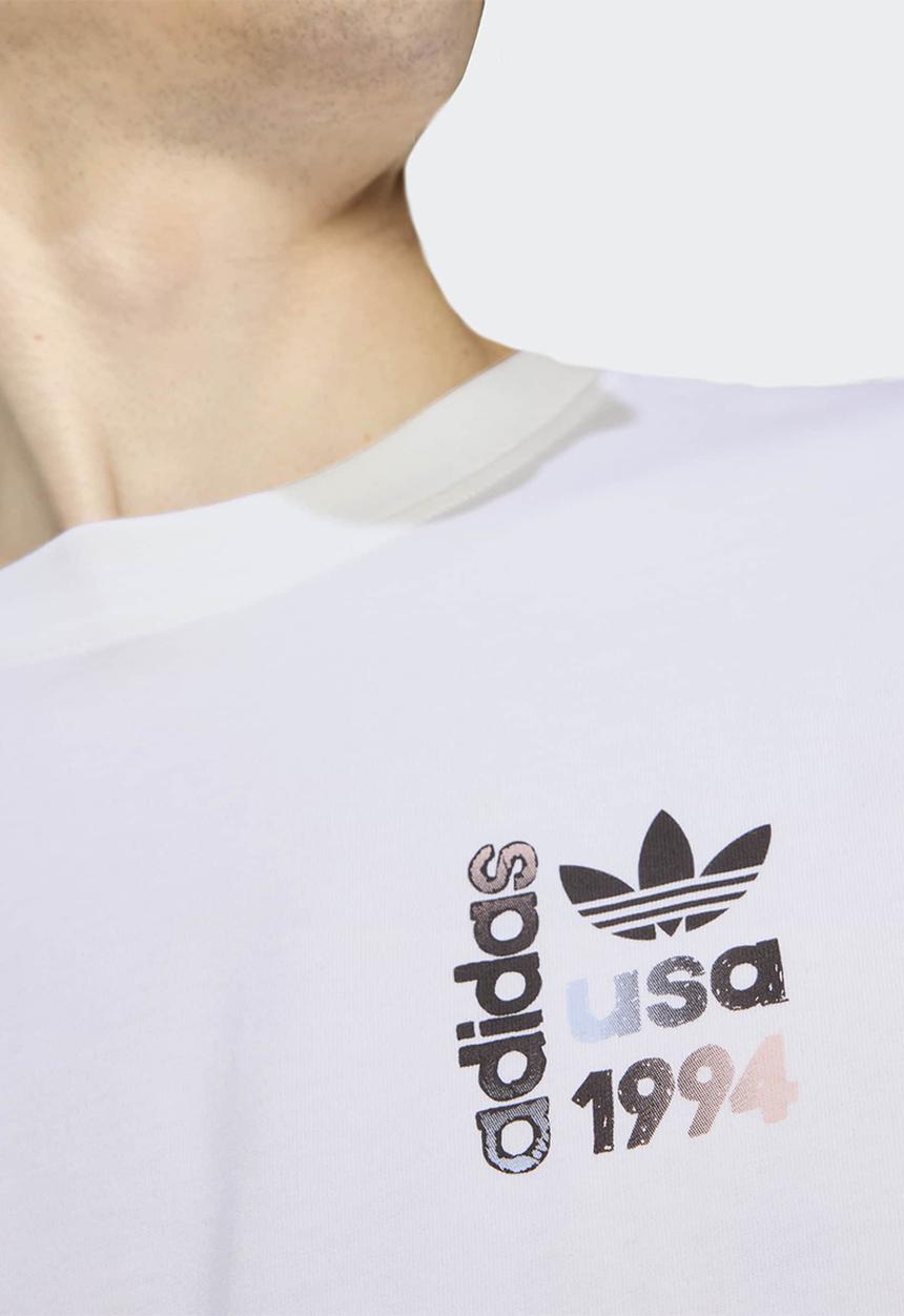 adidas Originals - USA 94 GFX SS T - white