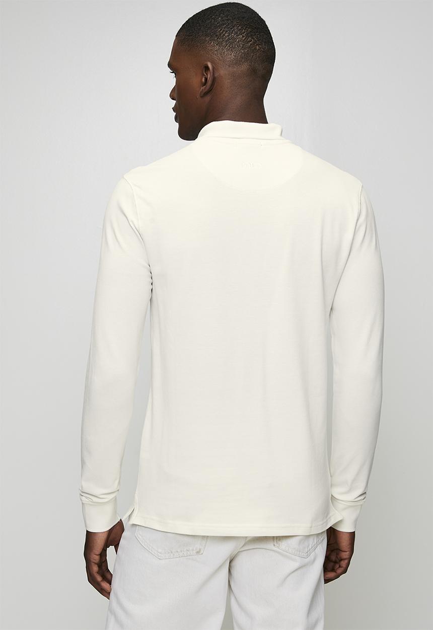 POLO - Ls Carter Essential Pique Ls Golfer - White